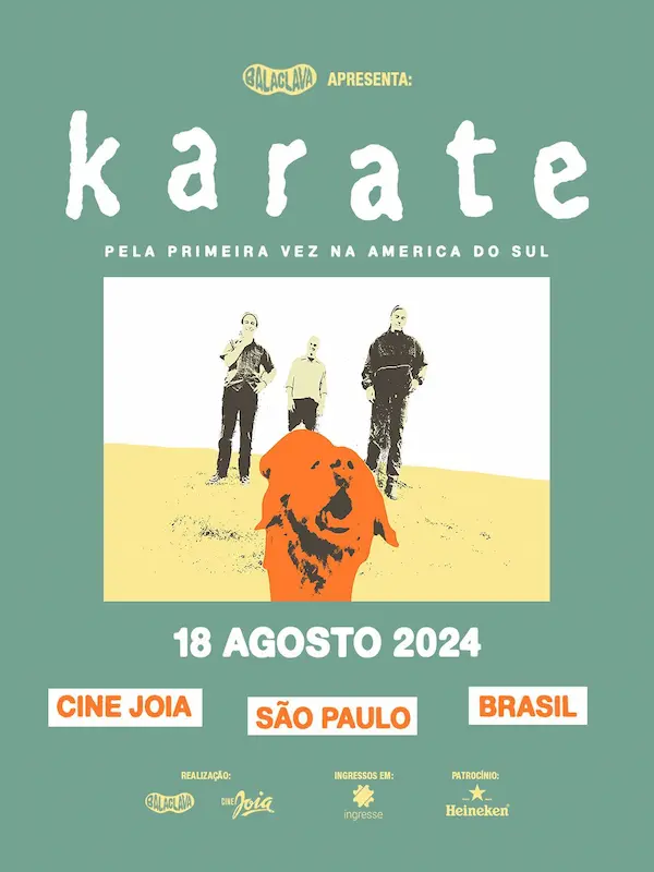 Cartaz de show em São Paulo, 18 de agosto de 2024 às 19:00