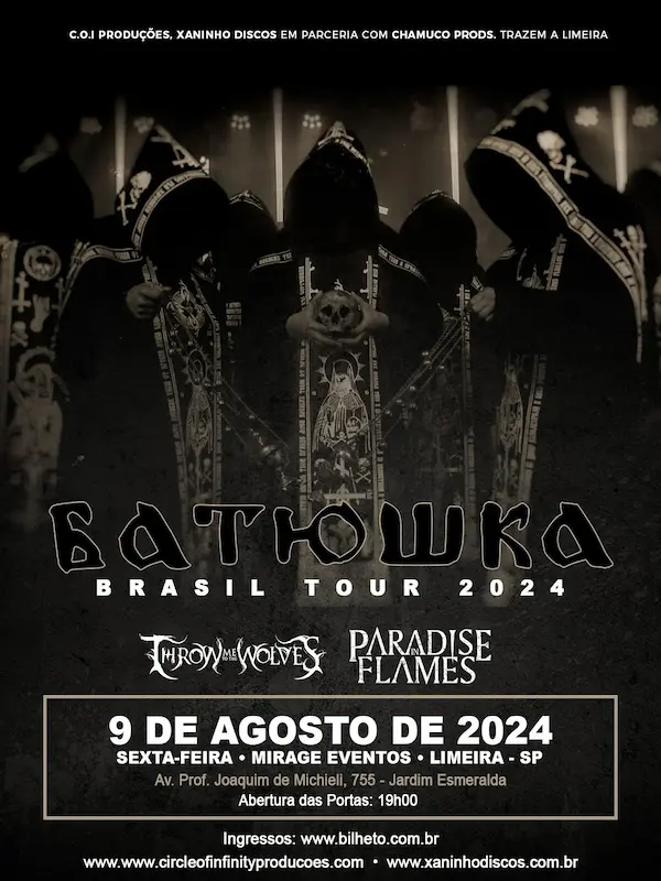 Cartaz de show em Limeira, 9 de agosto de 2024 às 19:00