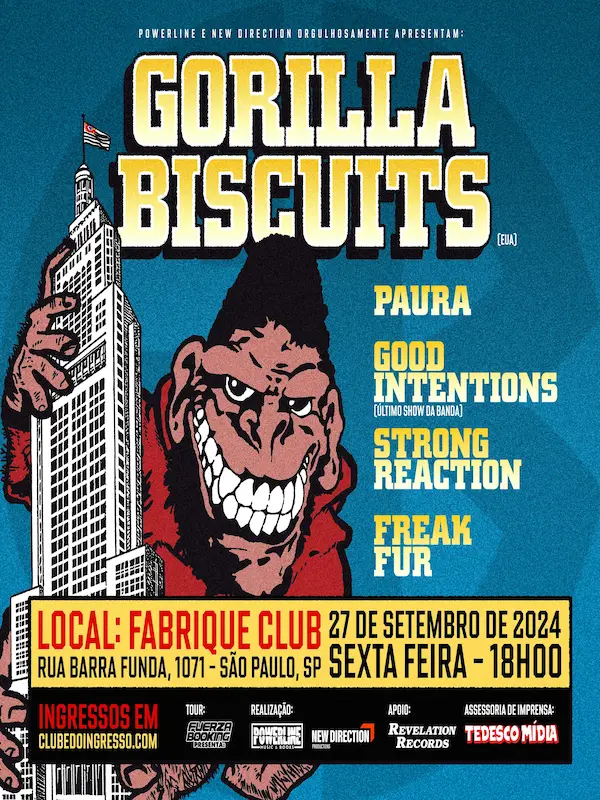 Cartaz de show em São Paulo, 27 de setembro de 2024 às 18:00