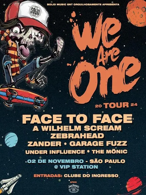 Cartaz de show em São Paulo, 2 de novembro de 2024 às 16:00