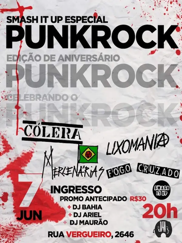 Cartaz de show em São Paulo, 7 de junho de 2024 às 20:00